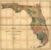 Florida 1856 State Map